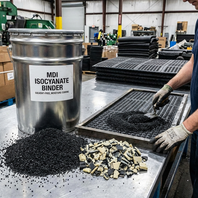 RIM Foam Scraps VOC Free MDI Moisture Cure Adhesive MDI Based Fast Cure